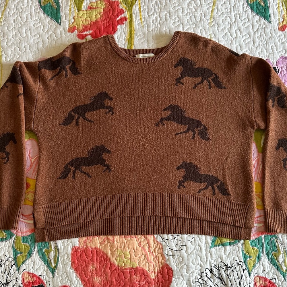 No Comment Horse Sweater